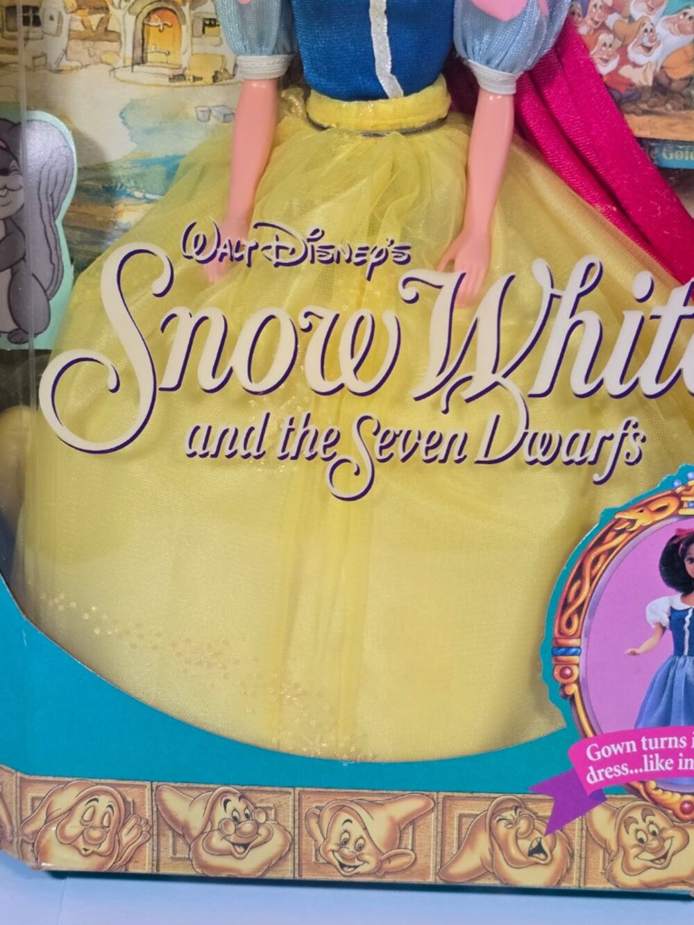 Vintage 1992 Walt Disney Snow White And The Seven Dwarfs Doll #7783 NIB - read - Picture 8 of 8